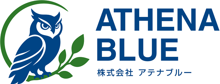 株式会社アテナブルー ATHENA BLUE ロゴ